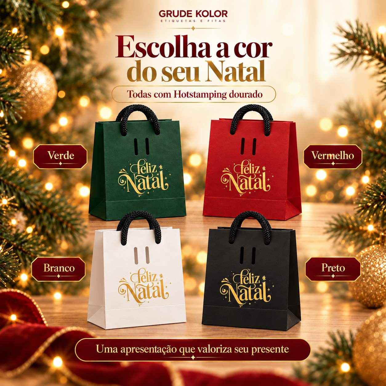 Sacolas Natal